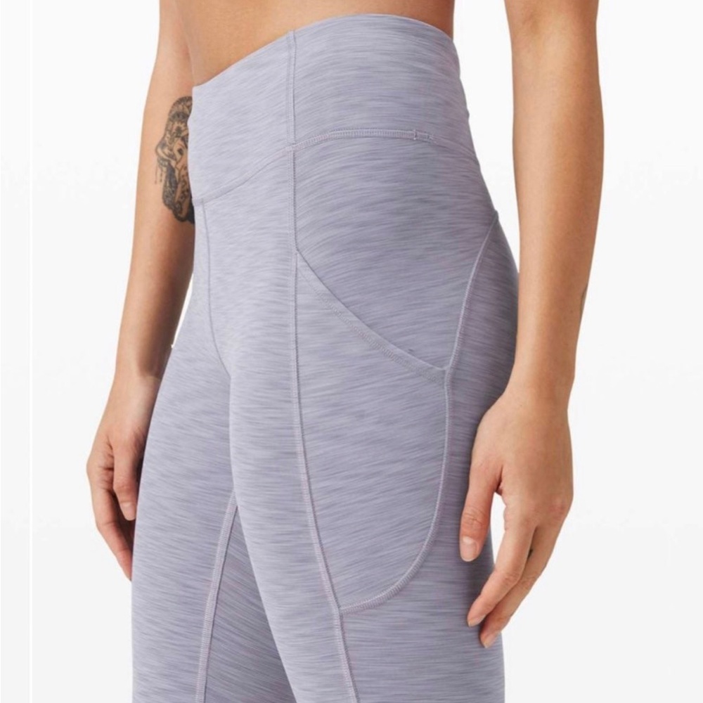 Lululemon Invigorating tights nwot Heathered Peri Purple size 6 8 - Picture 11 of 11